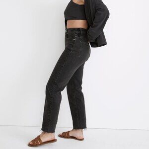 Madewell Curvy Petite Perfect Vintage Straight Jean in Lunar Wash (Petite 25)